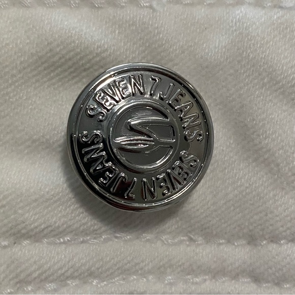 SEVEN 7 Womens White Denim 5 Pocket Shorts Size 8 - Picture 6 of 12